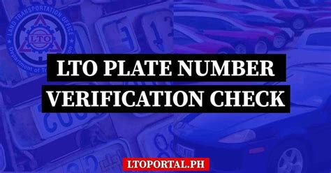 how to check if number plate is ready|How to verify plate number in LTO online in the Philippines .